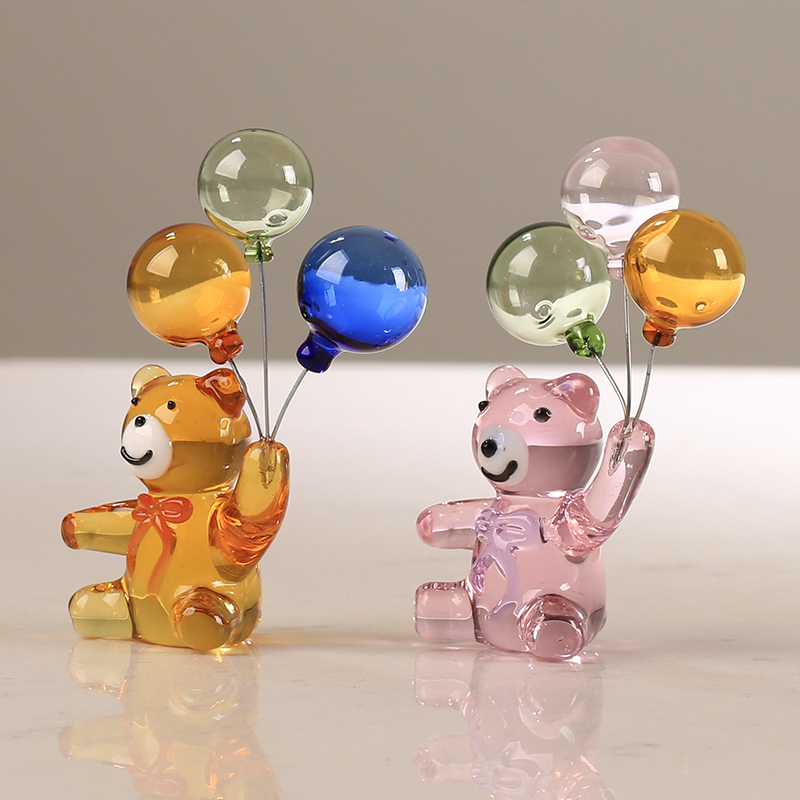 Paper Weight Crystal - Estatuilla de Oso de Cristal con
