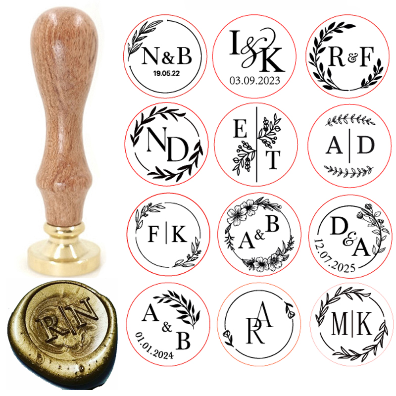 Wax Seal Stamp Set - Sello de Cera de Latón Personalizado