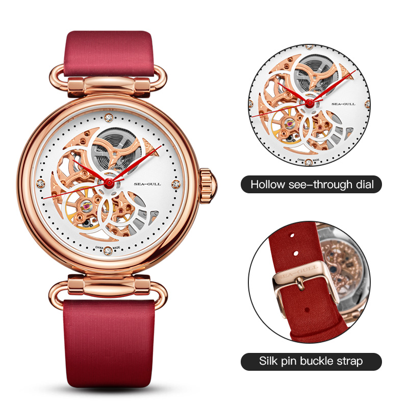 Reloj mecánico Seagull con esf - Paper Weight Crystal reseña y precio