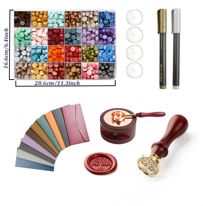 Set de Sellos de Cera con Perl - Wax Seal Stamp Set reseña y precio