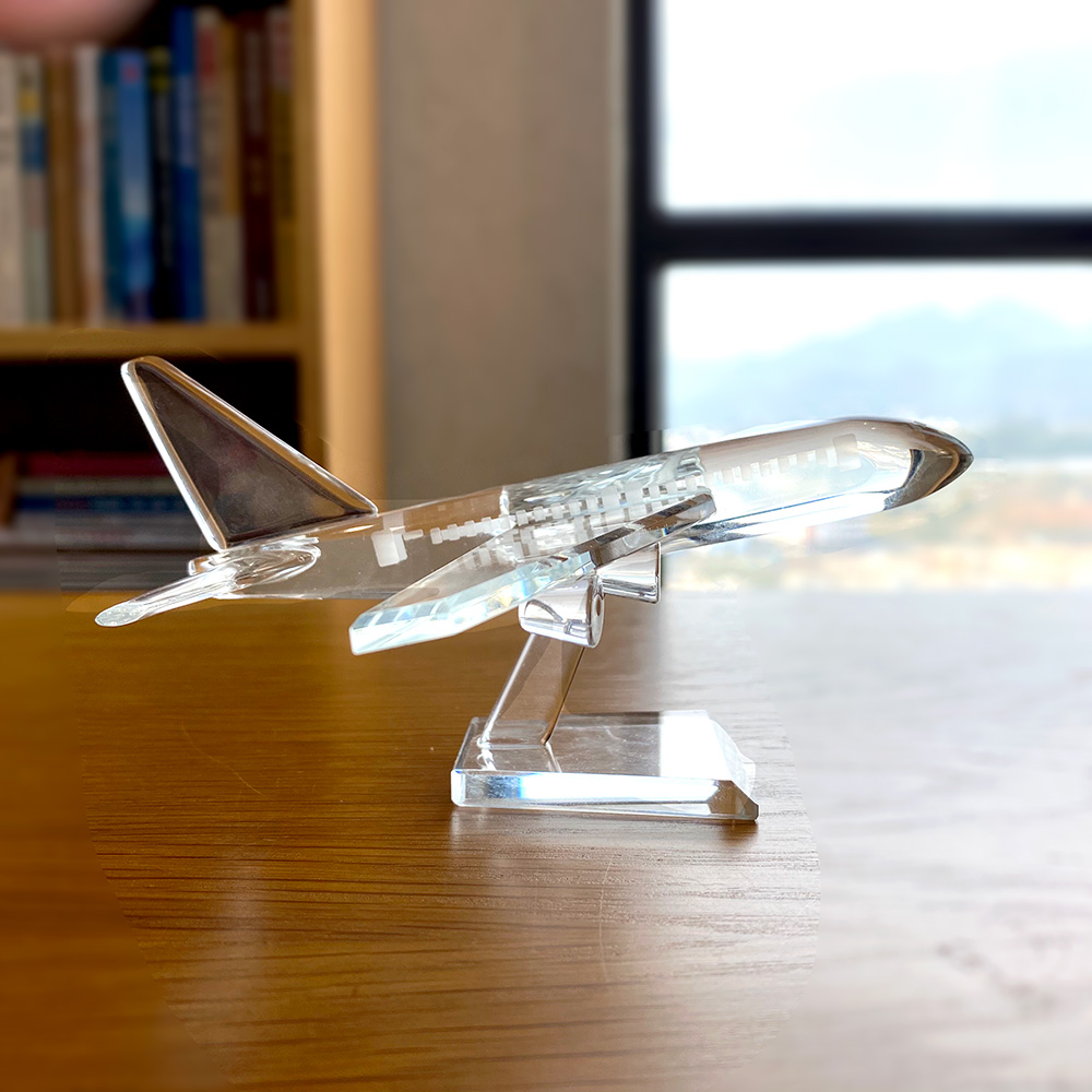 Figuritas de avión de cristal  - Paper Weight Crystal reseña y precio