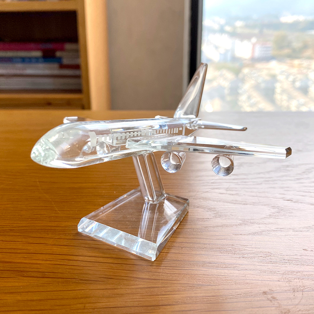 Figuritas de avión de cristal  - Paper Weight Crystal reseña y precio