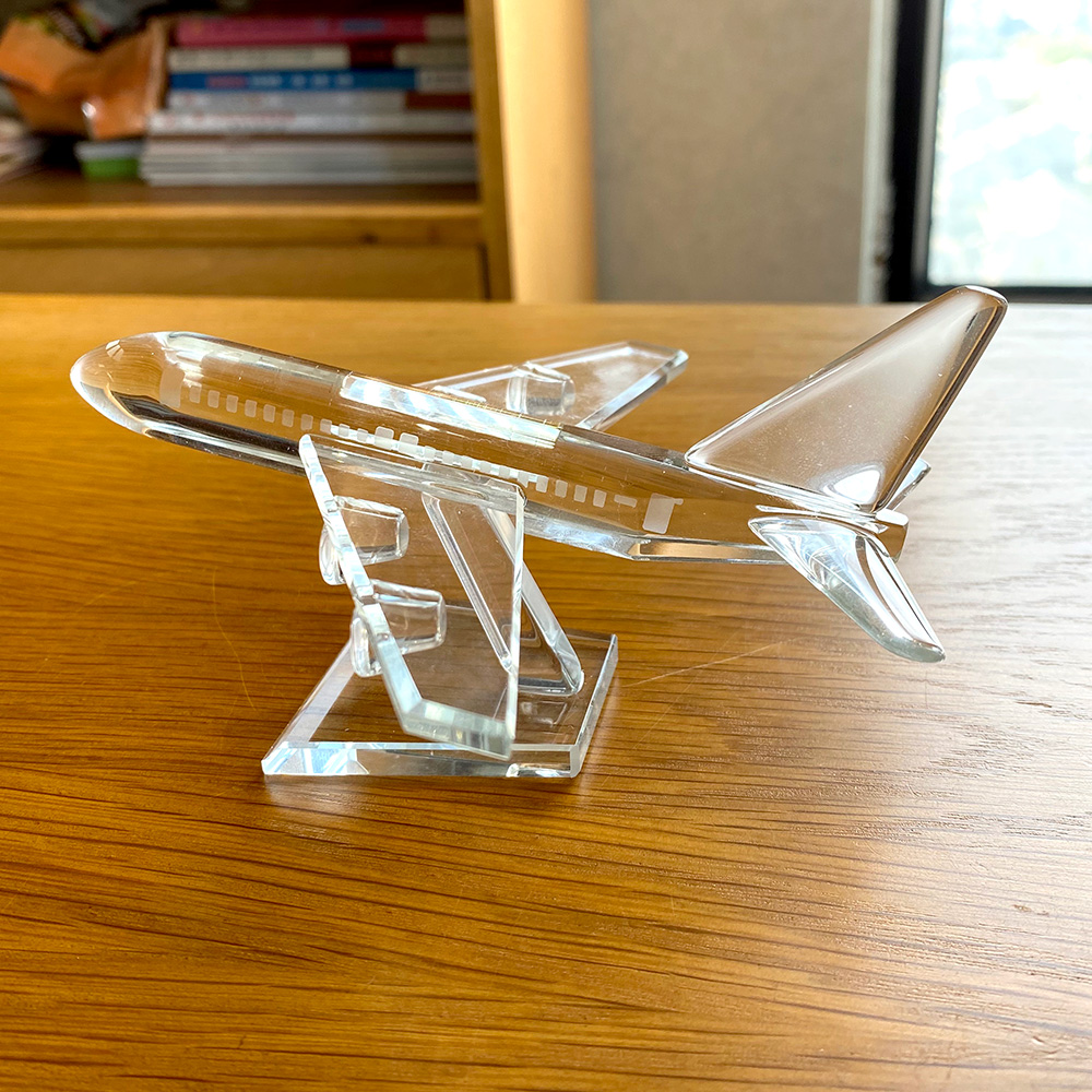 Figuritas de avión de cristal  - Paper Weight Crystal reseña y precio